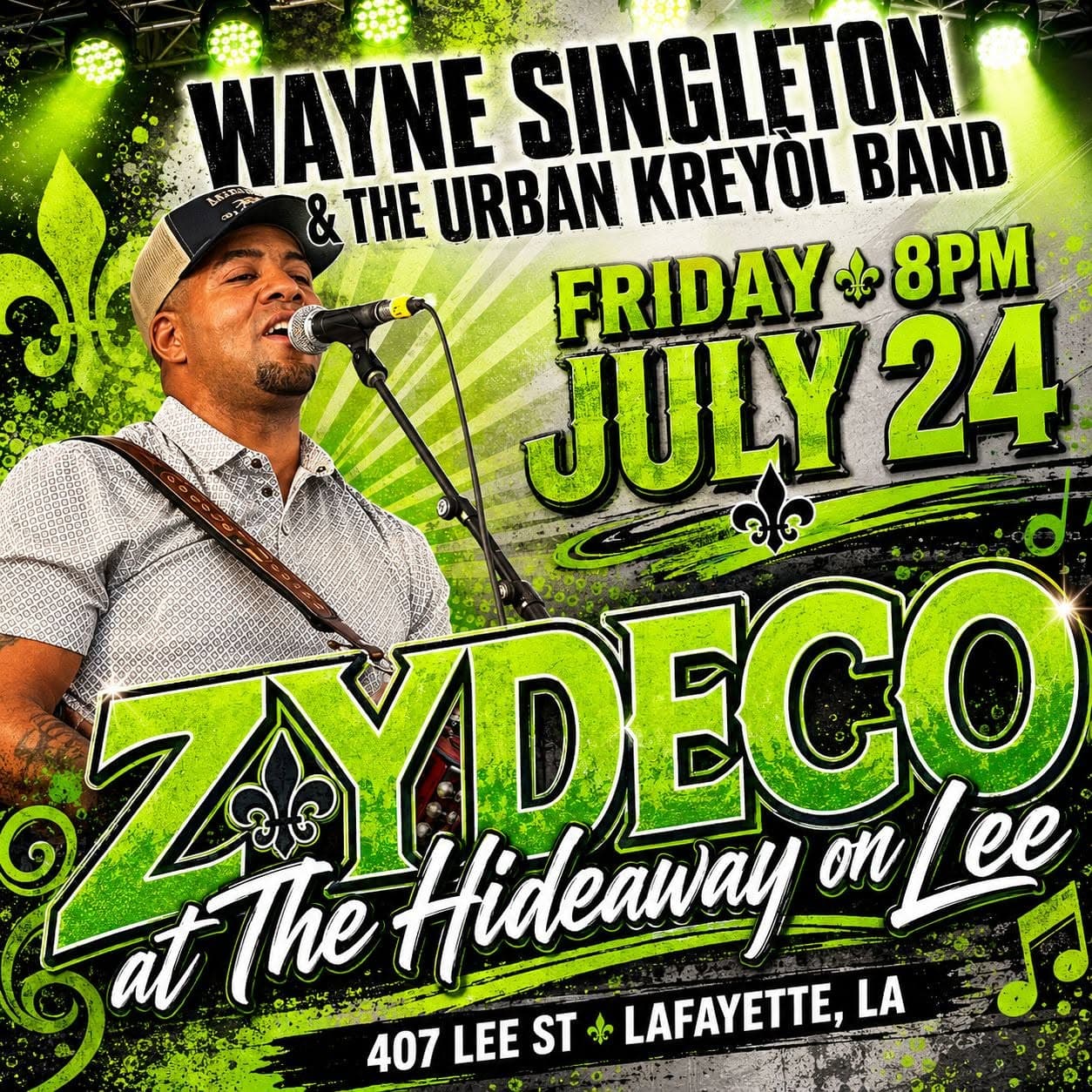 Wayne Singleton & the Urban Kreyol Band - LIVE @ Hideaway On Lee — poster 1