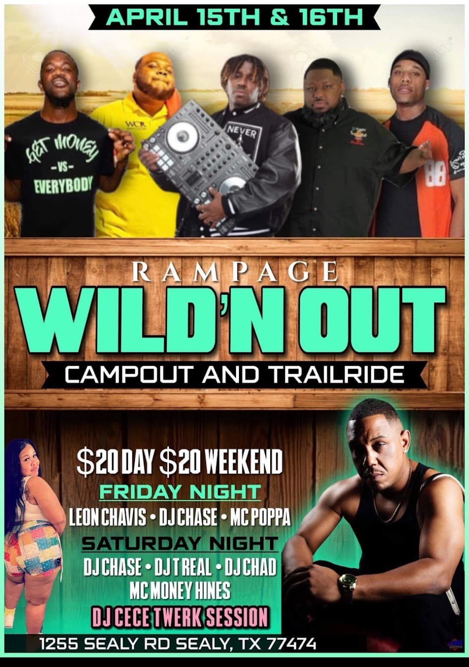 Rampage Wild'N Out Campout & Trailride — poster 1
