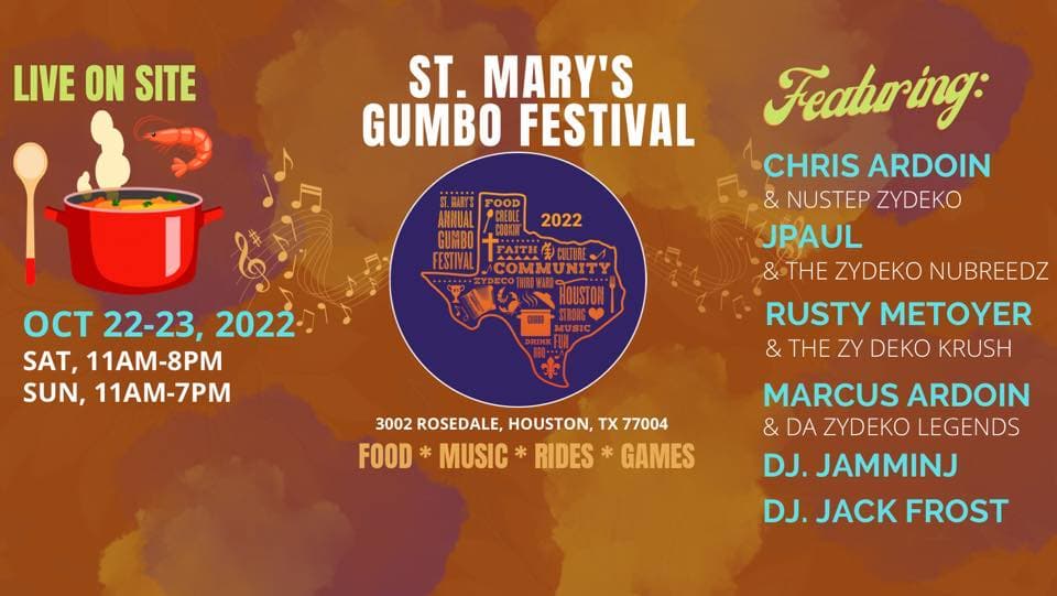 2022 St Mary's Gumbo Festival — poster 1