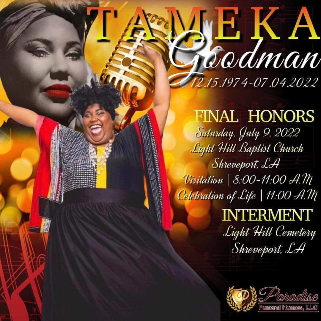 REST IN PEACE & POWER - Tameka "Big Baby" Goodman — poster 1