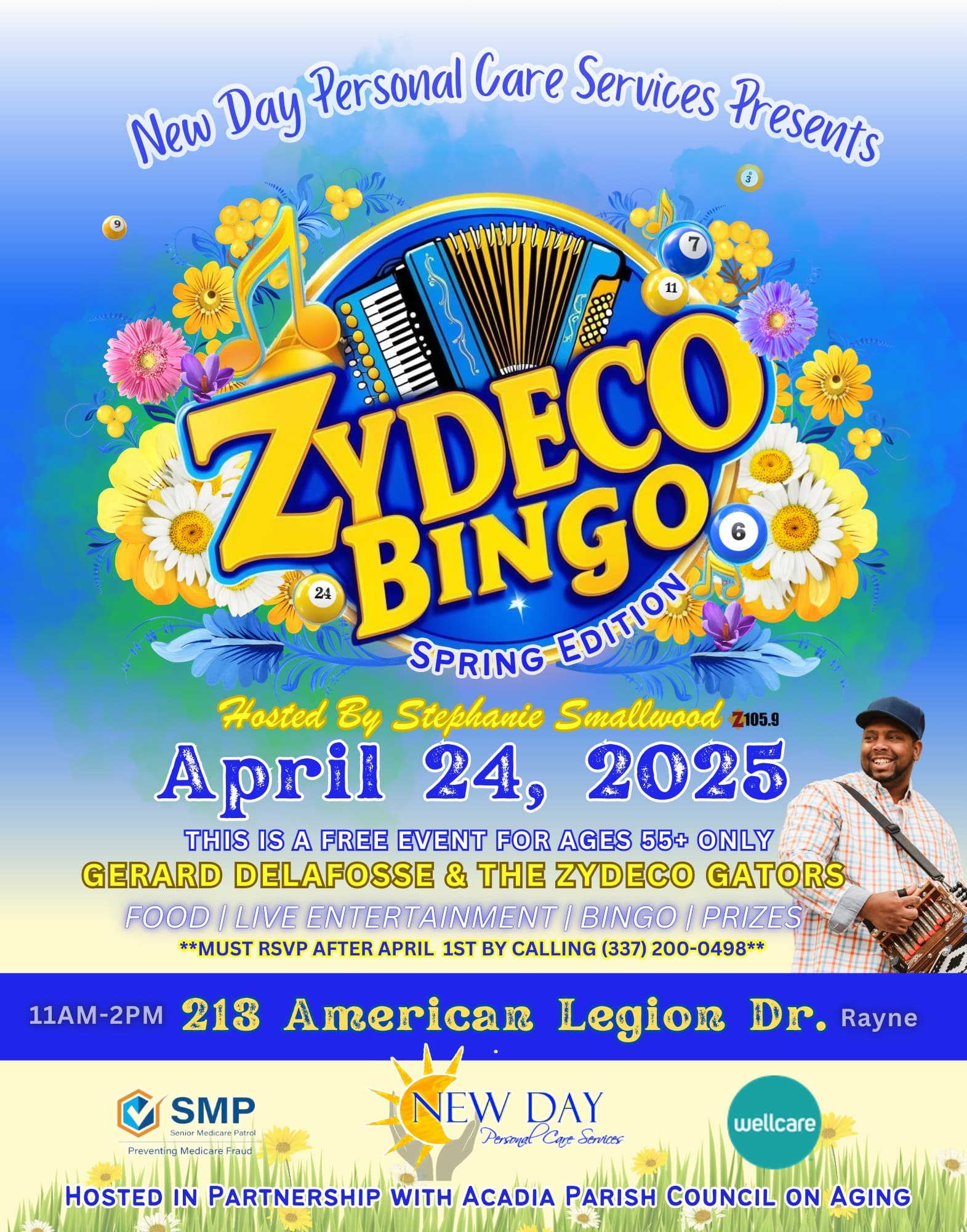 New Day Personal Care Services Presents: Zydeco Bingo — poster 1