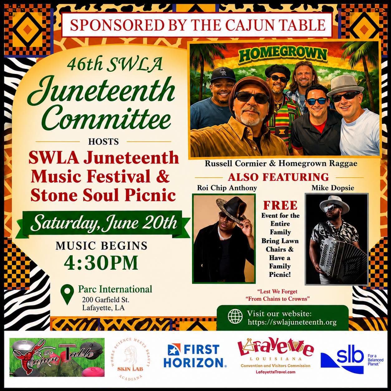 46th Annual SWLA Juneteenth Festival — poster 1