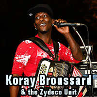 Koray Broussard & the Zydeco Unit - LIVE @ Round Up Saloon