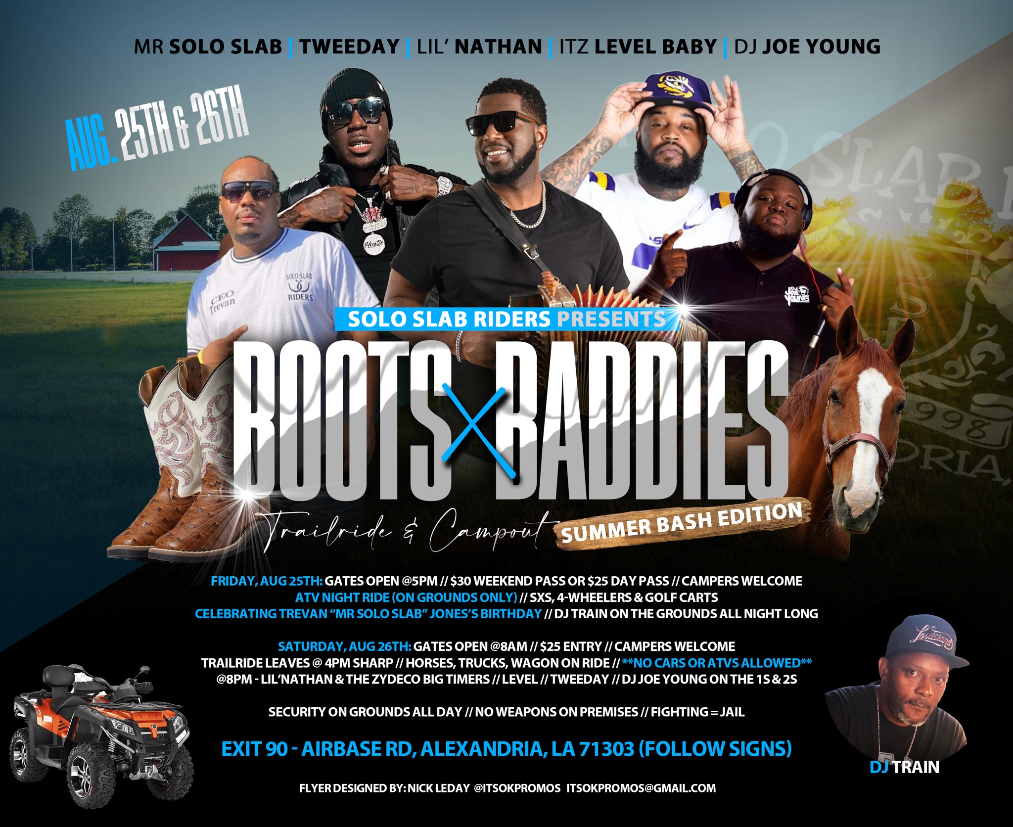 2023 Solo Slab Riders Boots & Baddies Campout & Trailride Zydeco Events