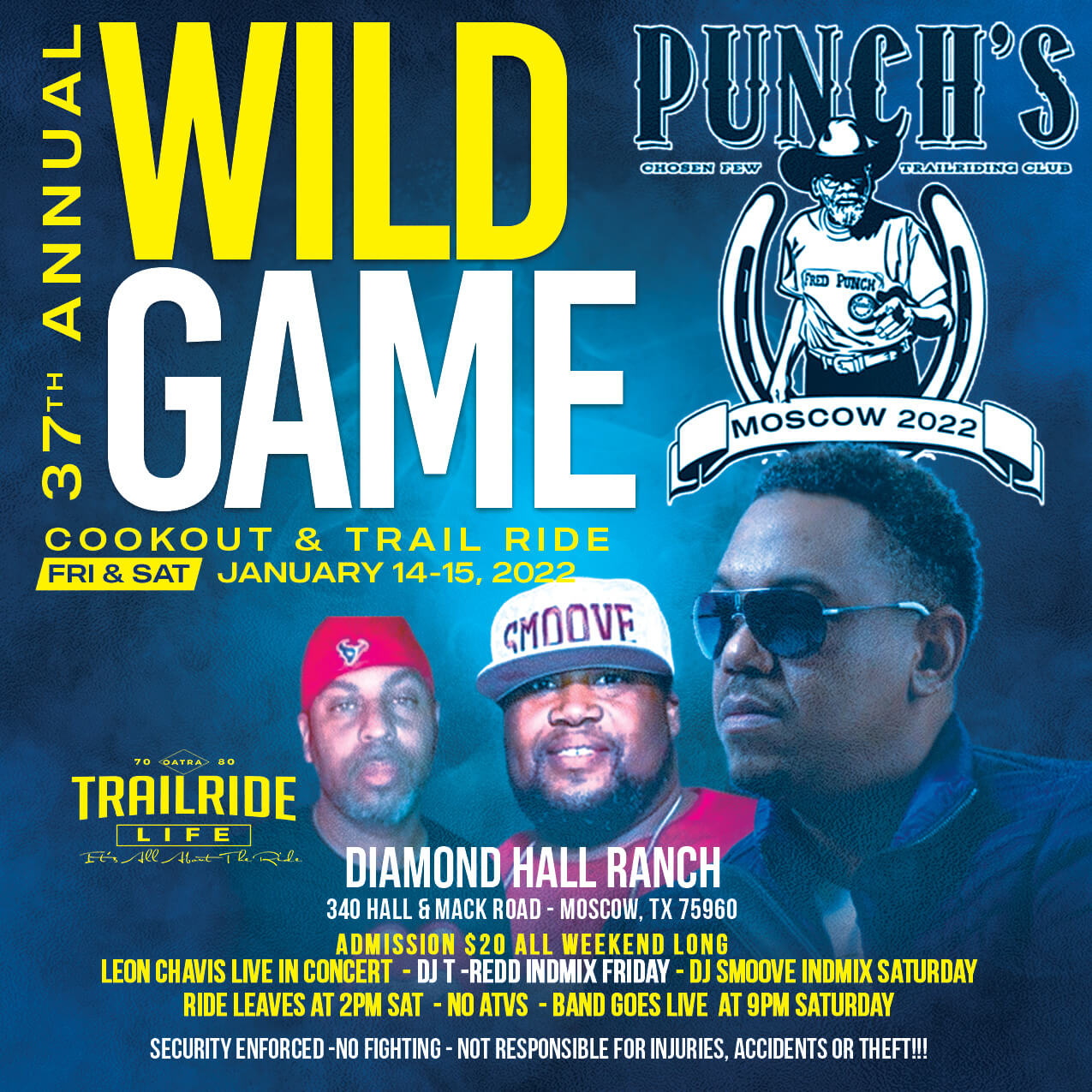 37th Annual Wild Game Cookout & Trailride