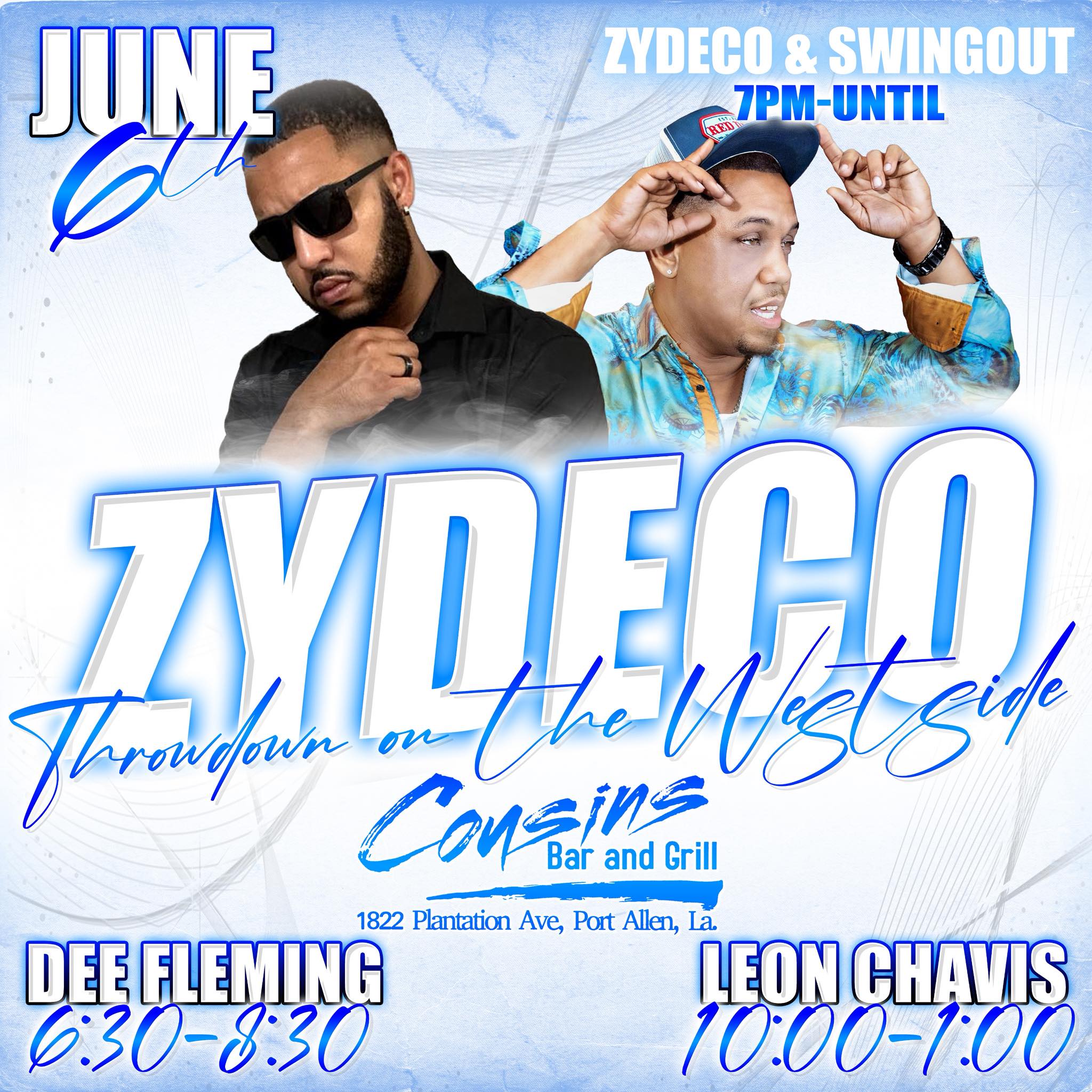 Cousin's Bar Presents: Zydeco Throwdown on the Westside