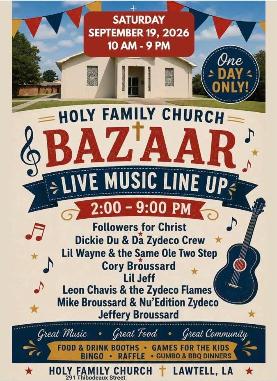 2026 Holy Family Church Bazaar