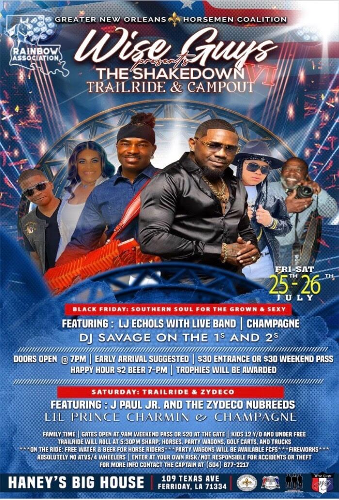 Wise Guys Presents The SHAKEDOWN Trailride & Campout