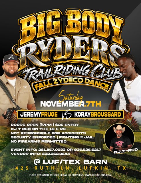 2026 Big Body Ryders Fall Dance