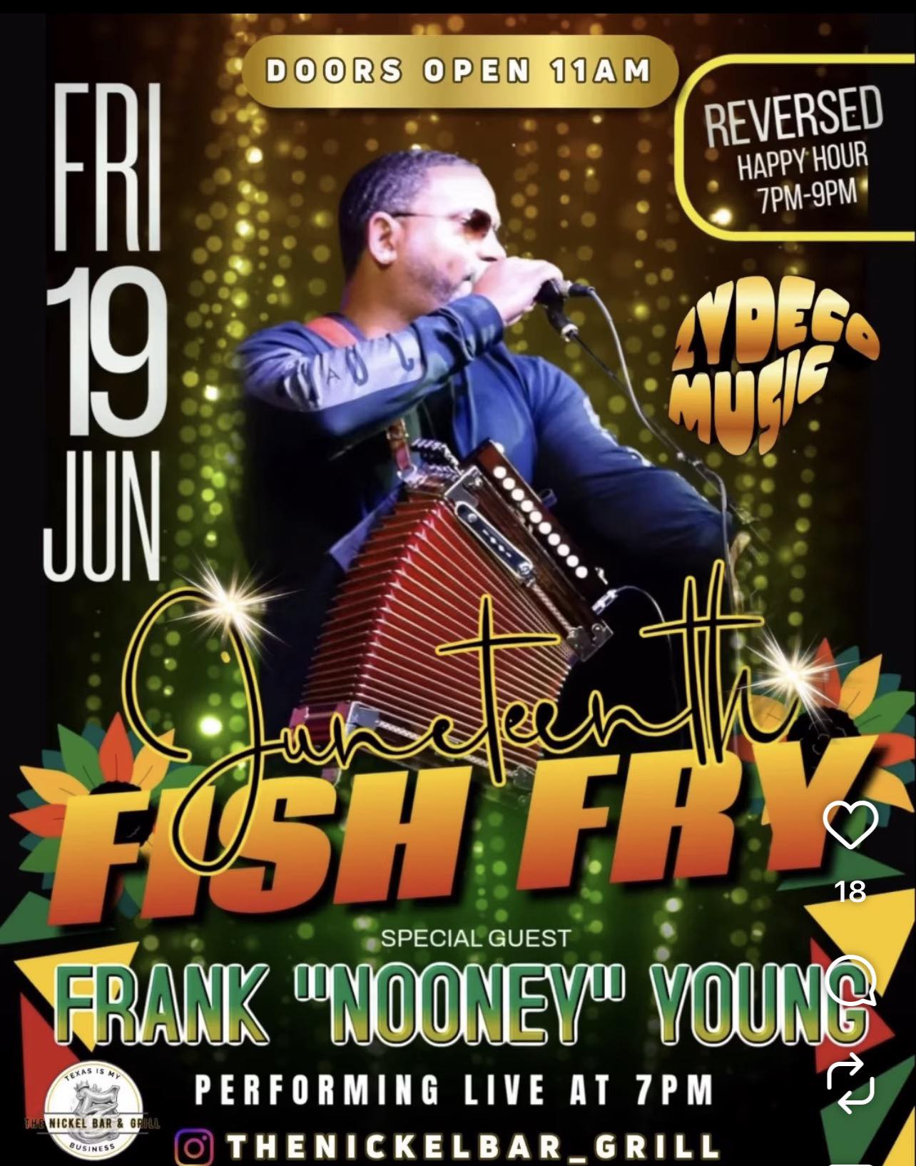 The Nickle Bar & Grill Presents: 2026 Juneteenth Fish Fry
