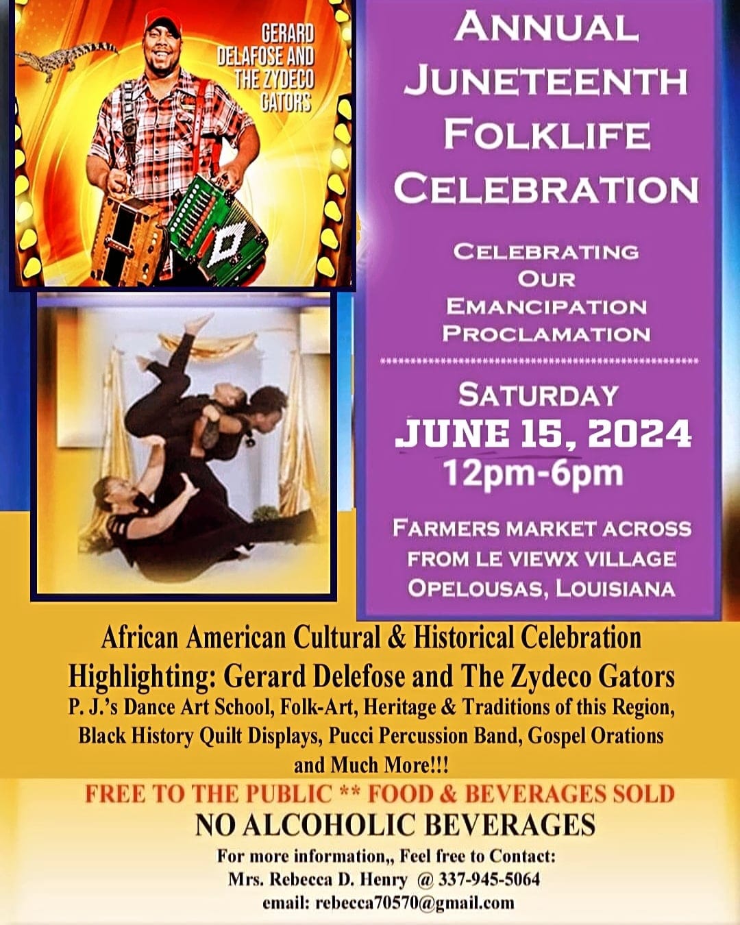 2024 opelouas juneteenth folklife celebration zydeco events