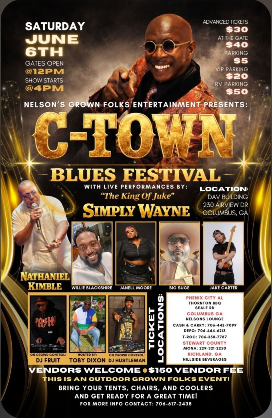 Nelson's Grown Folk Entertainment Presents: C-Town Blues Festival