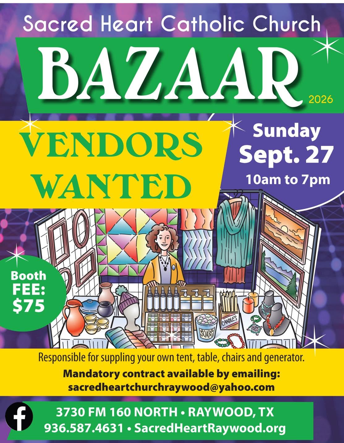 2026 Sacred Heart Catholic Church Bazaar