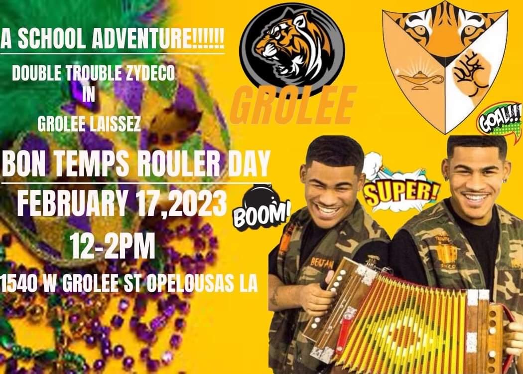 Bon temps rouler day grolee elementary zydeco events