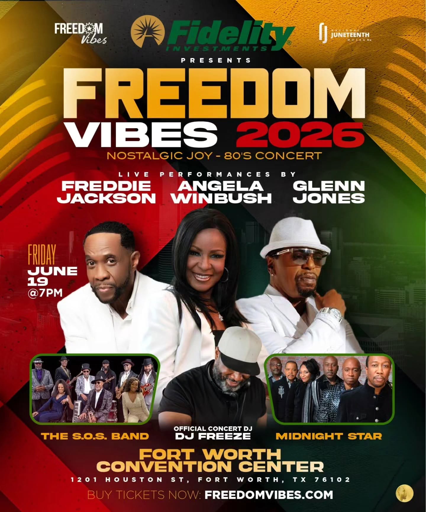 2026 Freedom Vibes Juneteenth 80's Concert