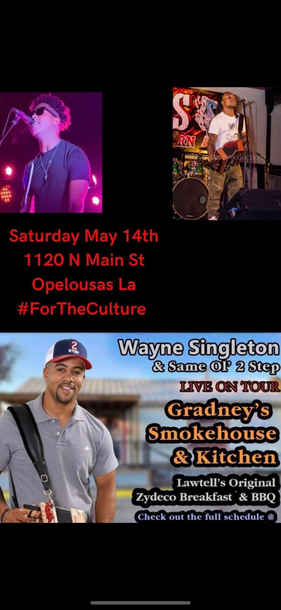 Gradney's Smoke House Presents: Zydeco Breakfast @ Malibu Event Center