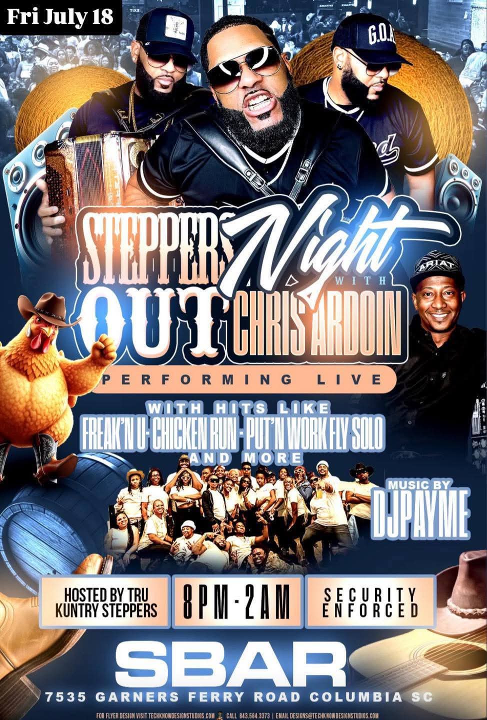 Chris Ardoin & NuStep Zydeko - LIVE @ S Bar (Columbia)