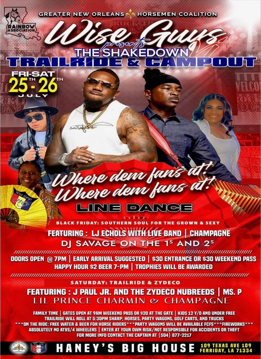 Wise Guys Presents The SHAKEDOWN Trailride & Campout