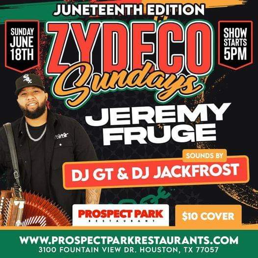 Zydeco Sundays @ Prospect Park (Willowbrook) - Juneteenth Edition