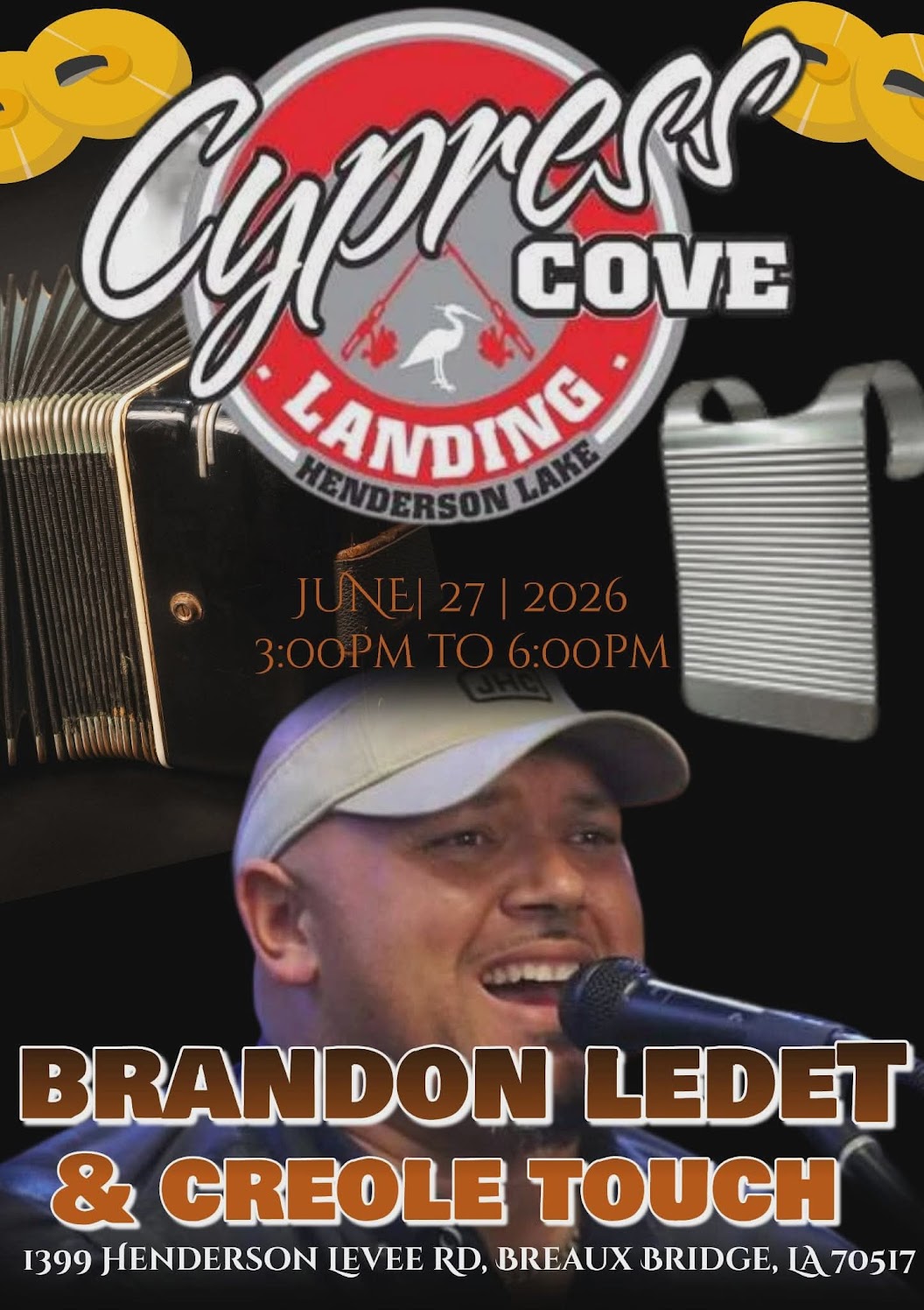 Brandon Ledet & the Creole Touch - LIVE @ Cypress Cove