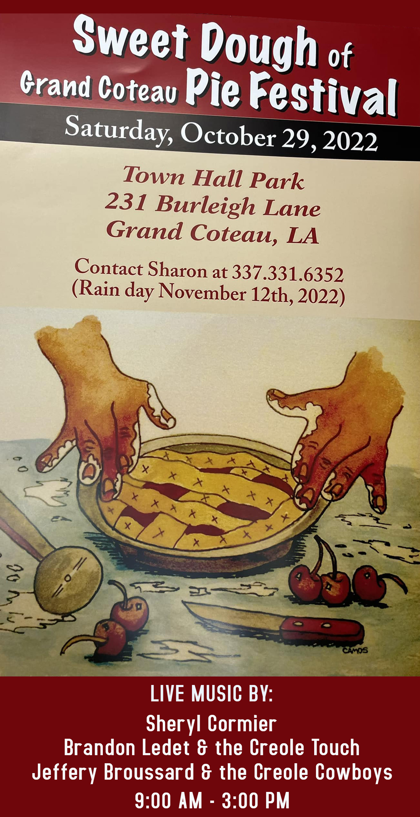 2022 Sweet Dough of Grand Coteau Pie Festival Zydeco Events