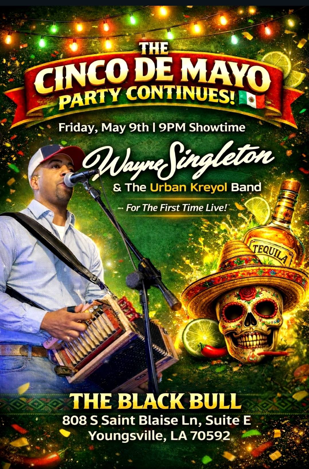 Wayne Singleton & the Urban Kreyol Band - LIVE @ Black Bull Bar