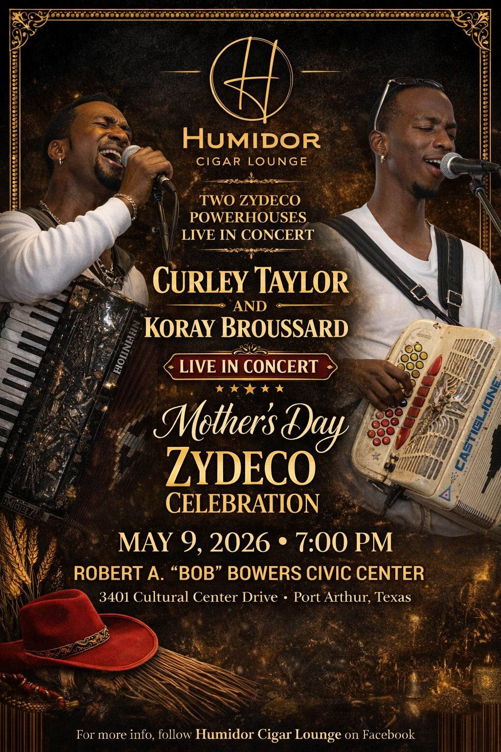 Humidor Cigar Lounge Presents: Mother's Day Zydeco Celebration